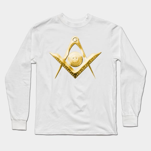 Freemasonry - Jewel of Senior Deacon for Blue Lodge Long Sleeve T-Shirt by NxtArt